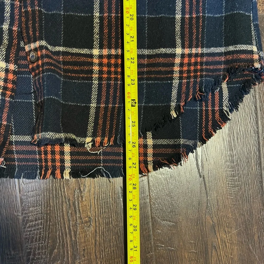 New In Hooded Plaid Button Up Shirt Jacket